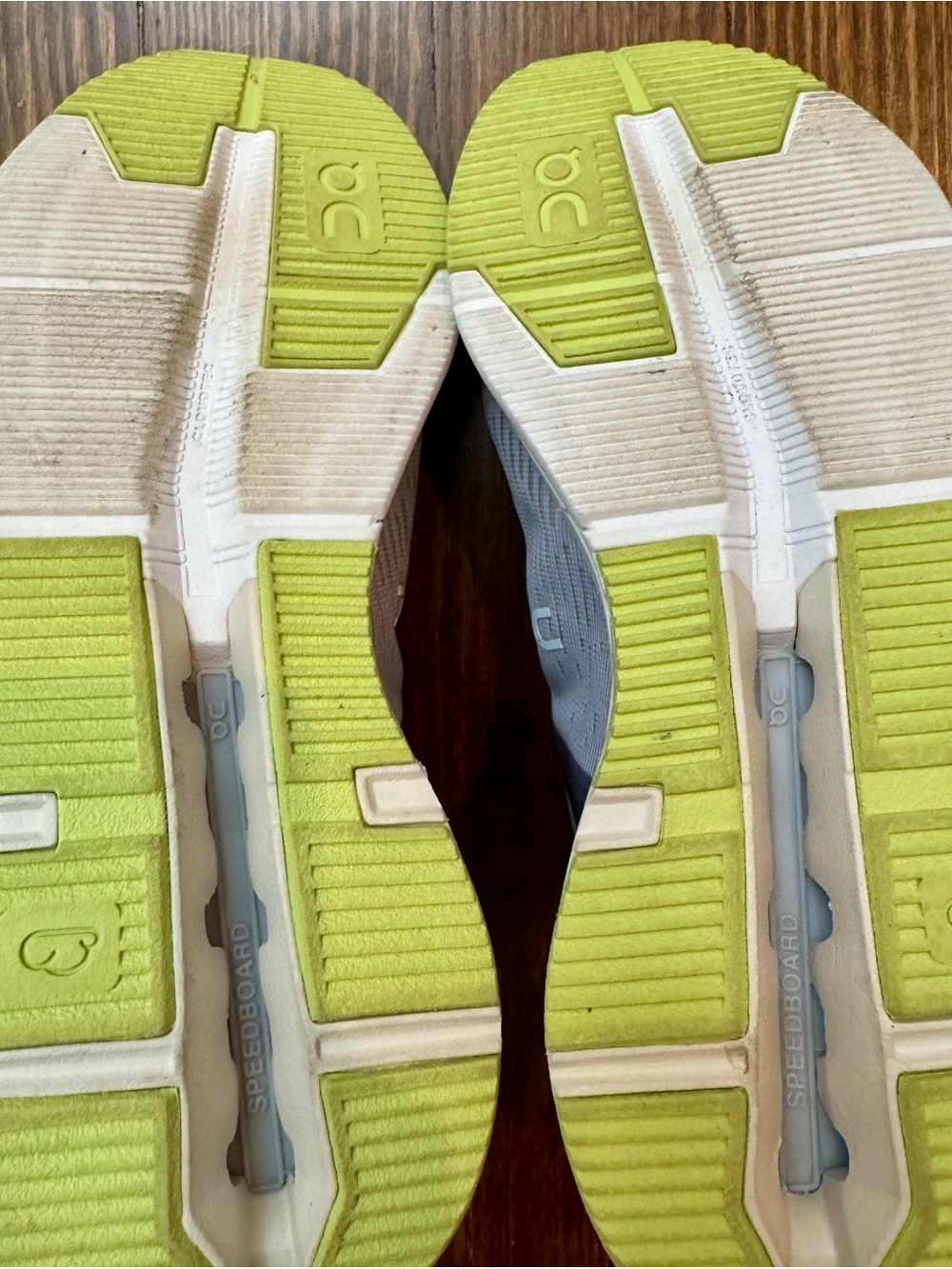 On Cloud Cloudnova Flux Women's Sneakers Gray Lavender Yellow Running Shoe Sz 7 - Picture 8 of 9